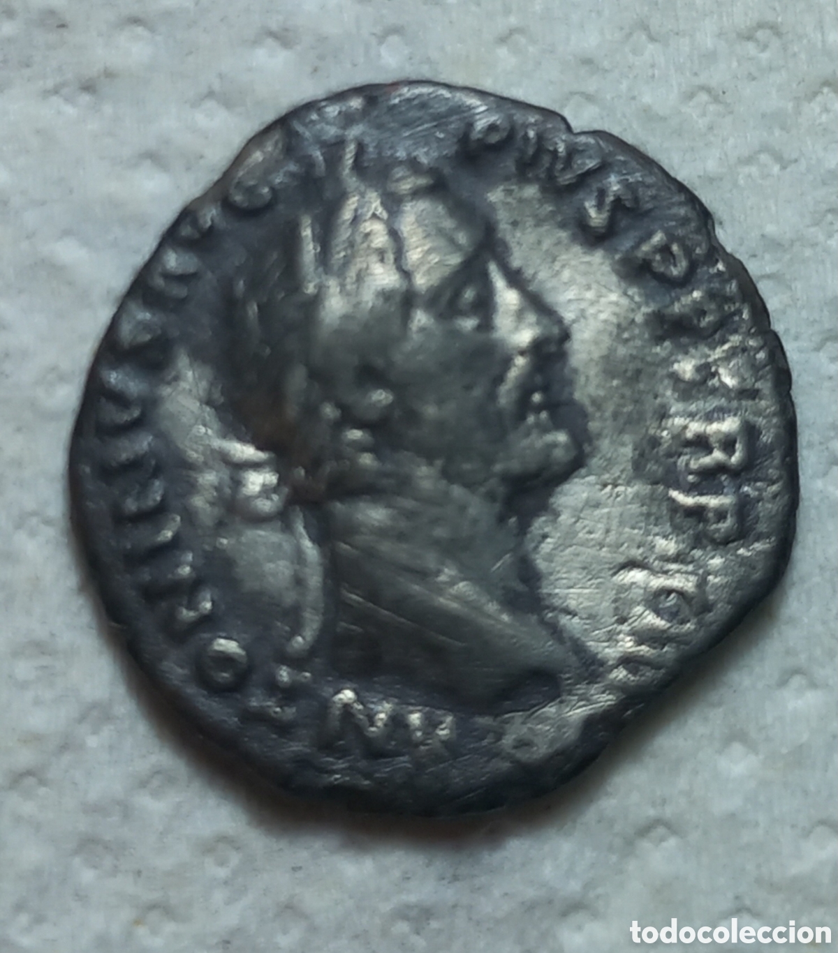 Monedas Imperio Romano: Antonino P&iacute;o (138-161 d. C.). Roma. Denario de plata (18,2 mm, 2,5 g).