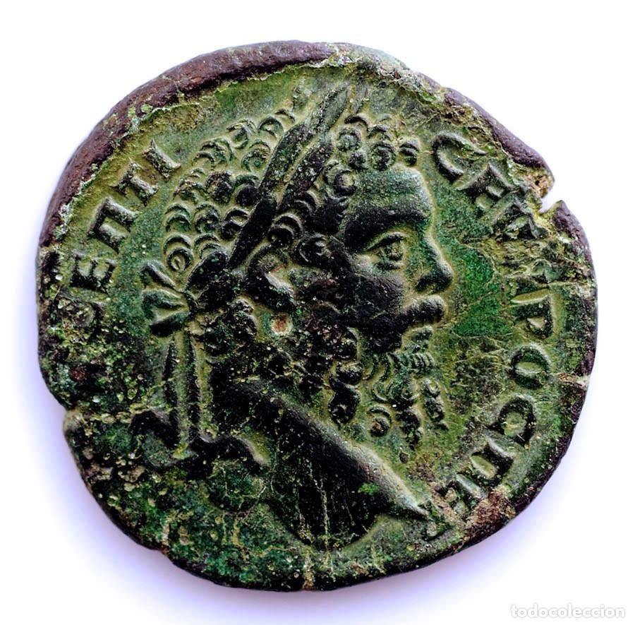 Monedas Imperio Romano: SC. Roma-SEPTIMIO SEVERO. NICOPOLIS. MOESIA 193-211 d.C. g. Cobre 11,8 g. Escasa