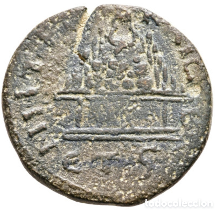 Monedas Imperio Romano: AS DEL EMPERADOR GORDIANO 9,14 g -25,80 mm EN MBC