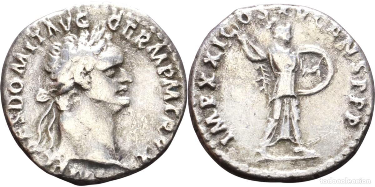Monedas Imperio Romano: SC. Imperio Romano-Domiciano. Denario, Roma 93-95 d.C. Plata 3,45 g.