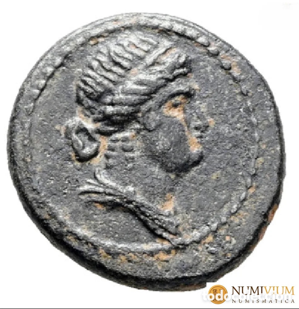 Monedas Imperio Romano: Imperio Romano Provincial &middot; Emisi&oacute;n Pseudo-aut&oacute;noma &middot; Bronce &middot; 54&ndash;68 d.C. Tiempos de Ner&oacute;n