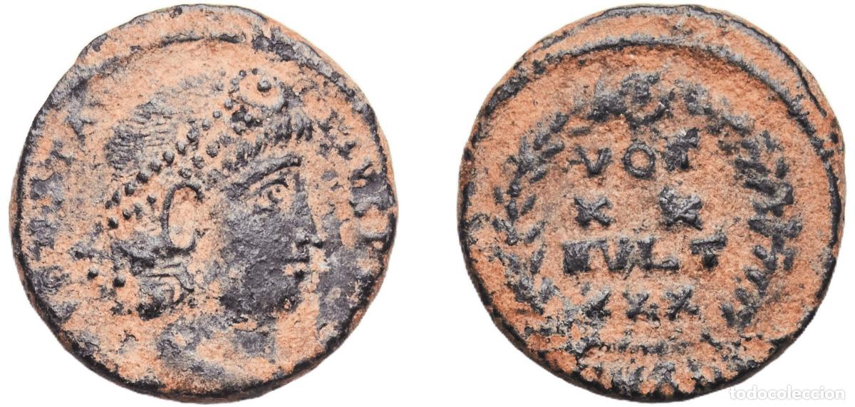 Monedas Imperio Romano: Rome Roman Empire 4th - 5th Centuries AE Nummus Bronze 2g VF