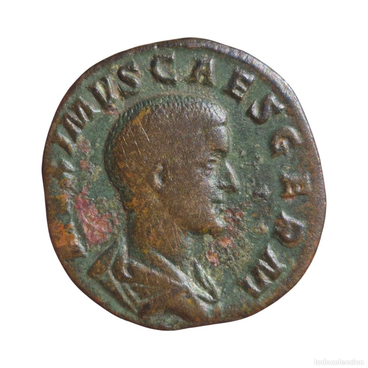 Moedas Imp&eacute;rio Romano: NT/ SESTERCIO DE MAXIMO MUY BONITO 19,65 GRS (A681)
