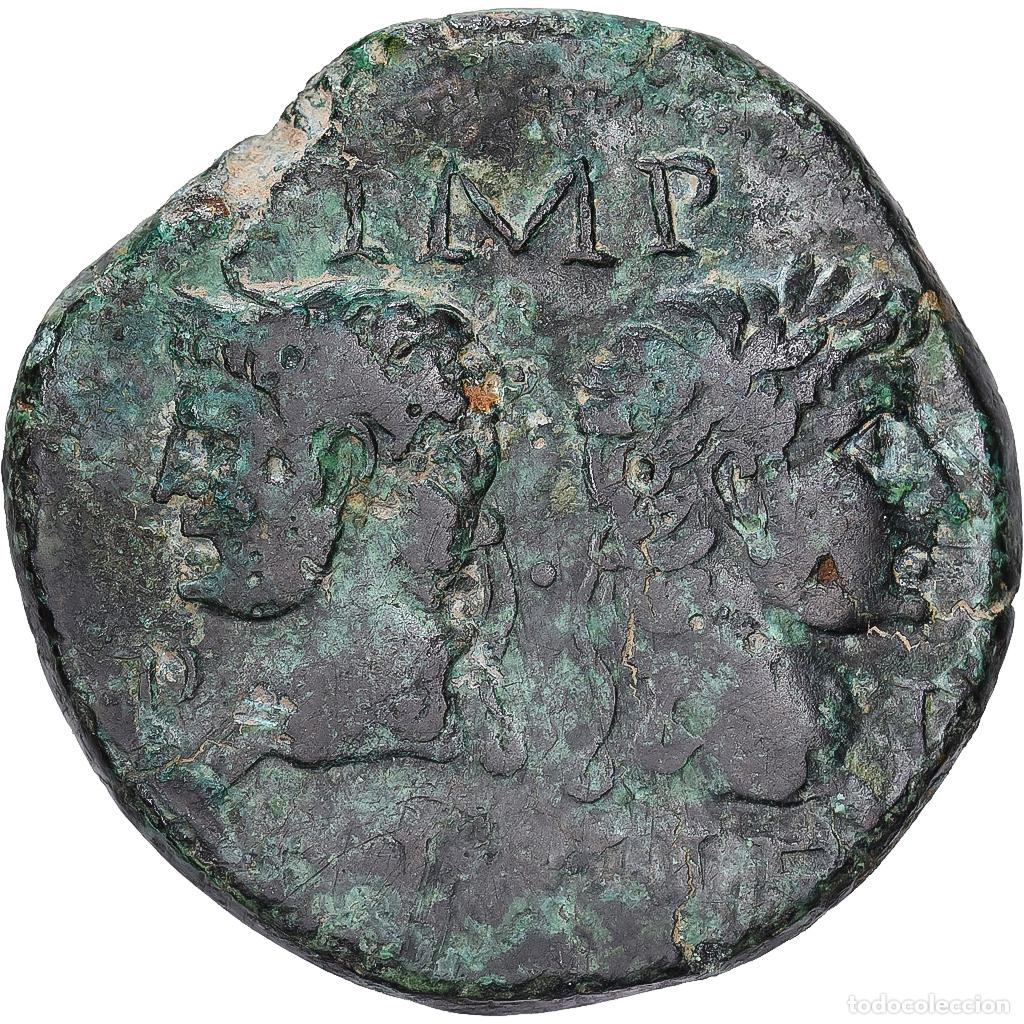 Monedas Imperio Romano: [#1545199] Roman Empire, Augustus & Agrippa, As, 10-14 AD, Nemausus, Bronce, MBC, RIC:160
