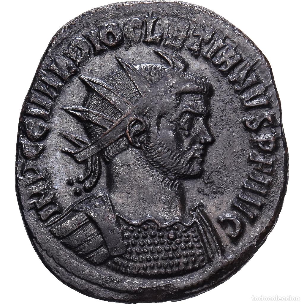Monnaies Empire Romain: [#1545103] Roman Empire, Diocletian, Antoninianus, 285, Ticinum, Plata, MBC+