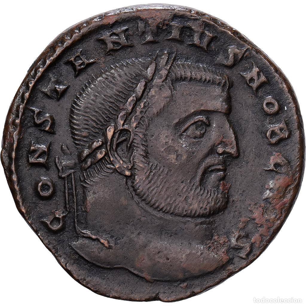 Monnaies Empire Romain: [#1545101] Roman Empire, Constantius Chlorus, Follis, 300-303, Ticinum, Bronce, MBC+