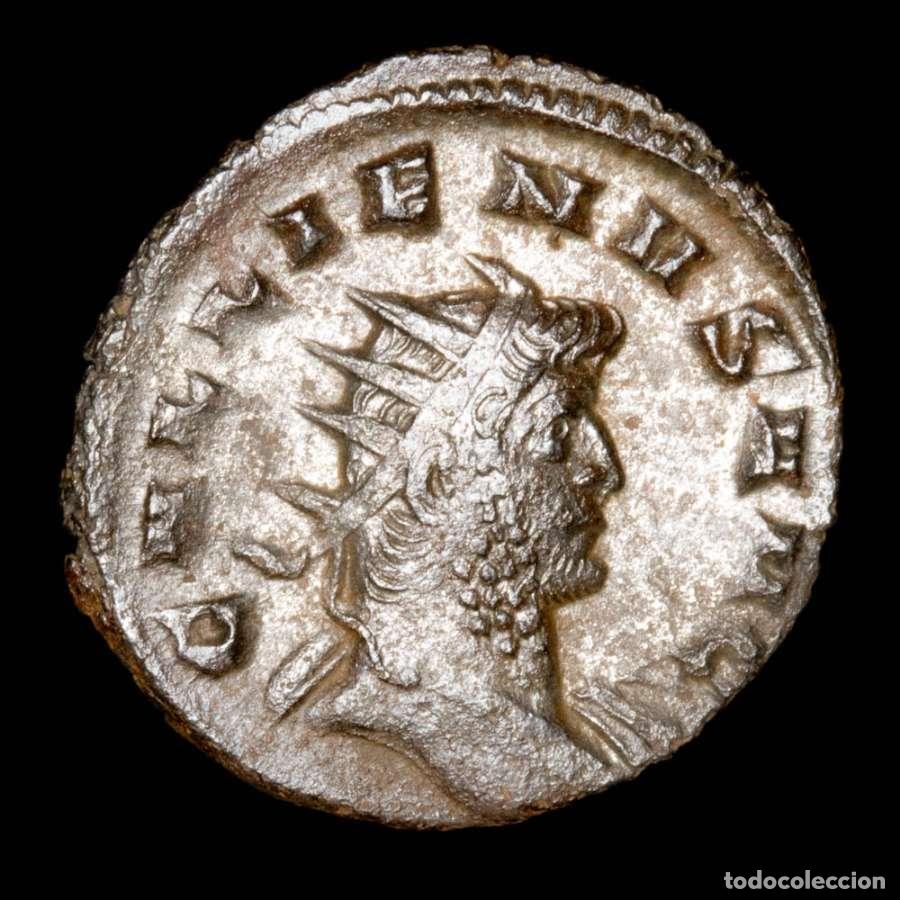 Monnaies Empire Romain: Galieno 253-268 dC. Antoniniano. Milan. ORIENS AVG / S Sol (592)