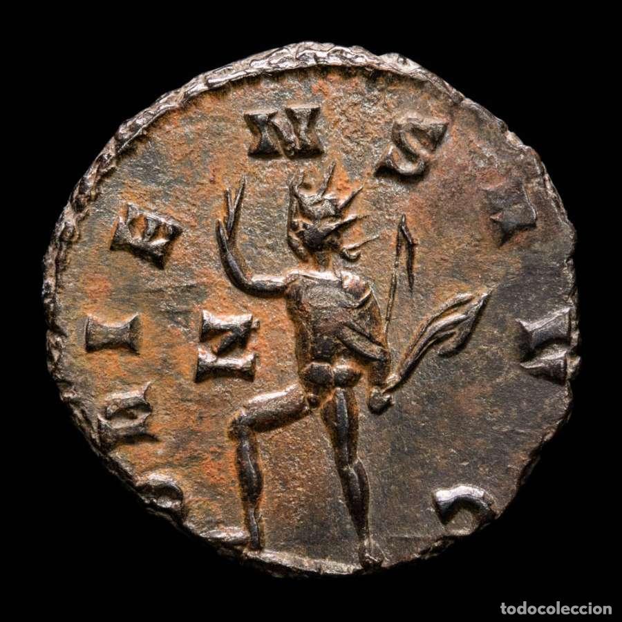 Monnaies Empire Romain: Galieno. 253-268 dC. &AElig; Antoniniano Roma. ORIENS AVG Sol (387)