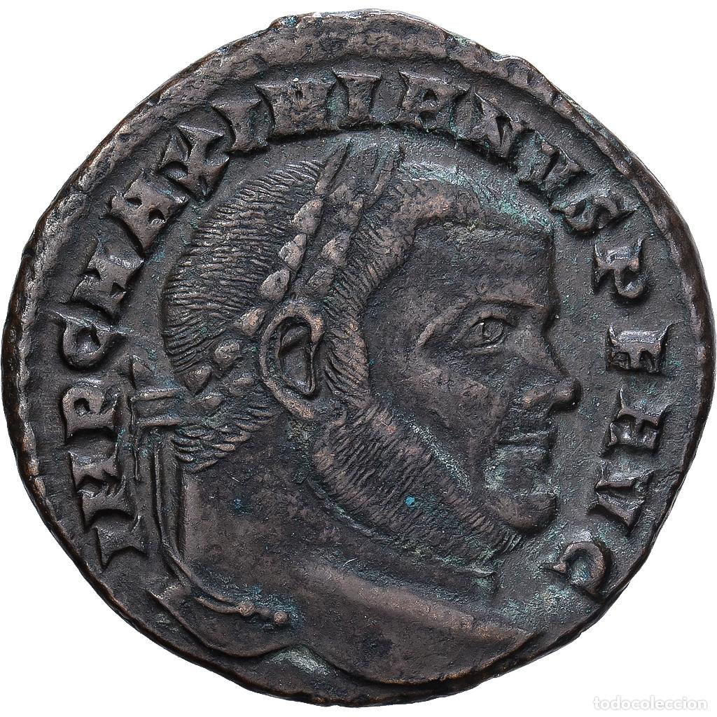 Monnaies Empire Romain: [#1545094] Roman Empire, Maximien Hercule, Follis, 307, Rome, Bronce, MBC, RIC:198