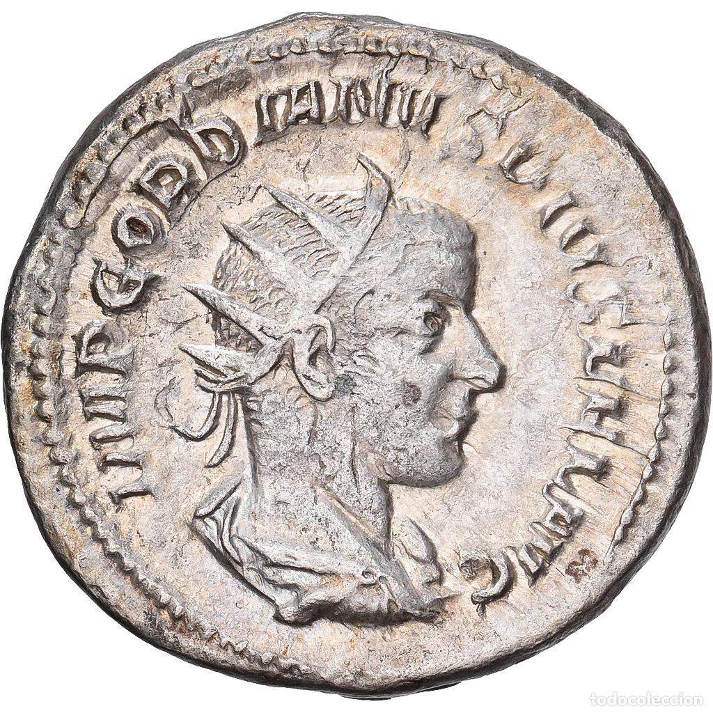 Monnaies Empire Romain: [#1545098] Roman Empire, Gordian III, Antoninianus, 243-244, Rome, Plata, MBC+, RIC:144