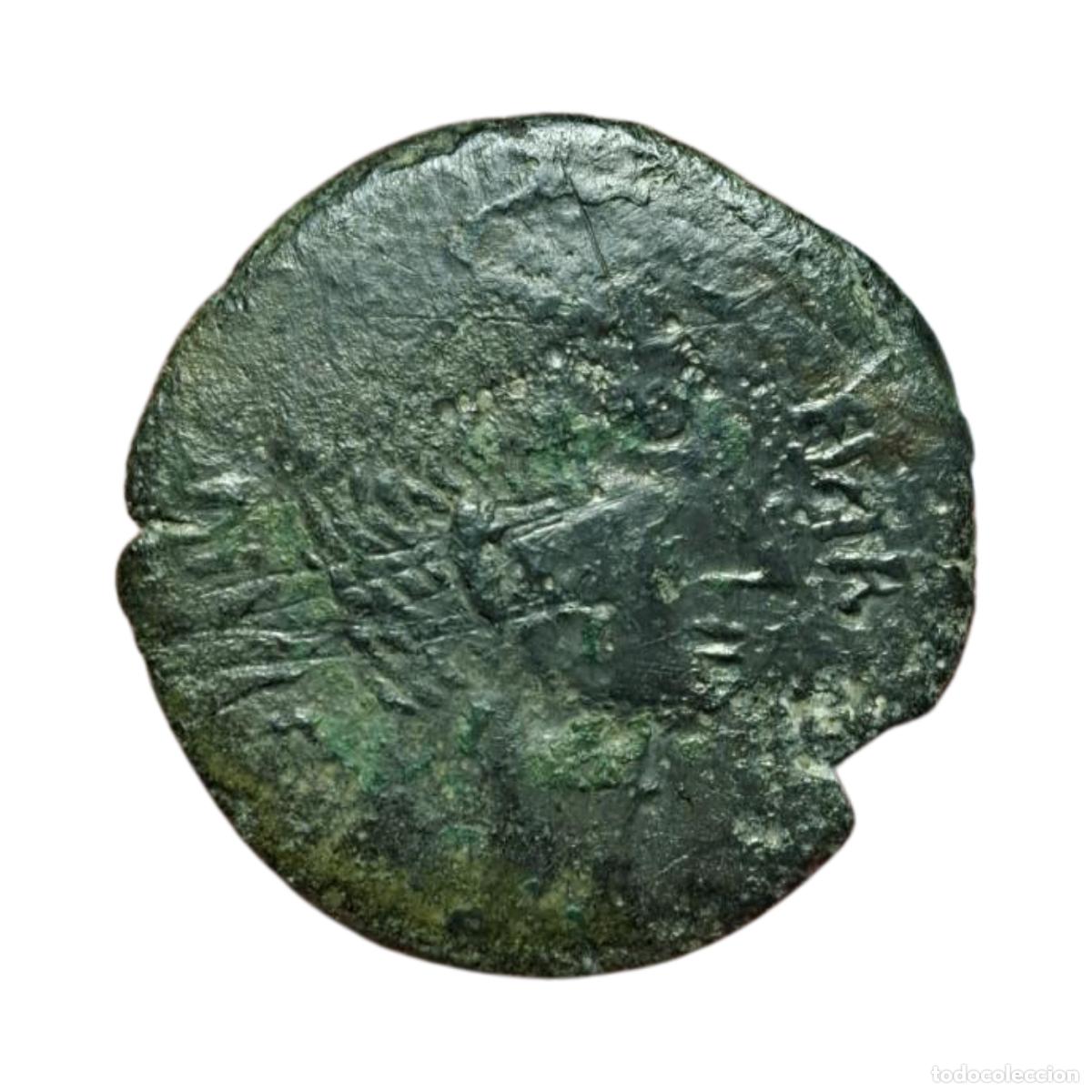 M&uuml;nzen R&ouml;misches Reich: NT/ RARO DUPONDIO DE OCTAVIO AUGUSTO Y JULIO CESAR DOBLE RETRATO 11,24 GRS (A700)