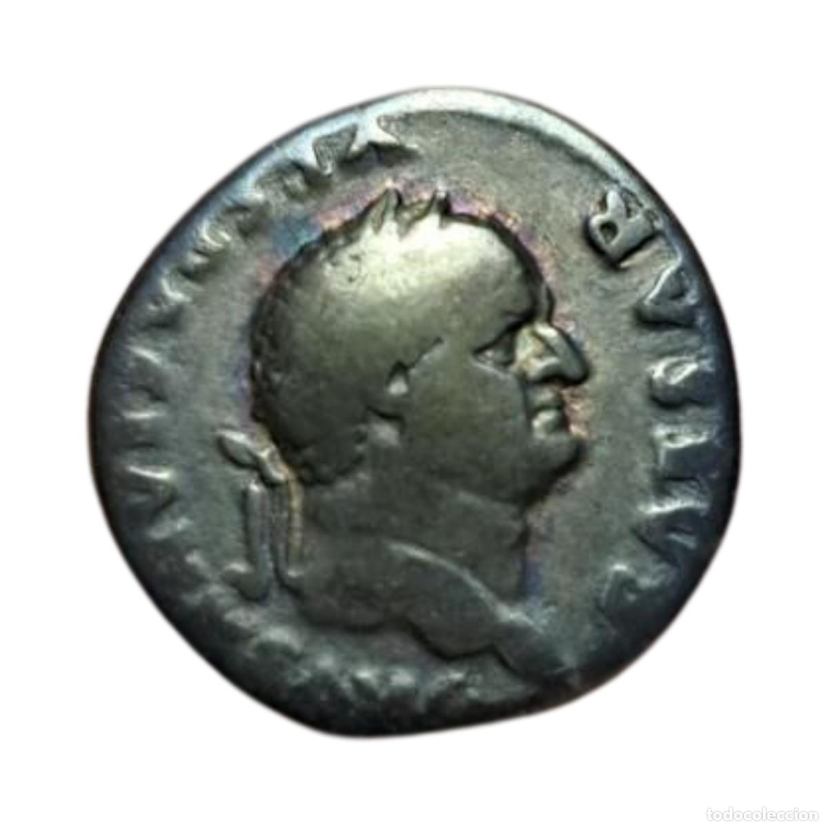Monnaies Empire Romain: NT/ DENARIO DE VESPASIANO ESCASO REVERSO CERDO 3,16 GRS (A267)