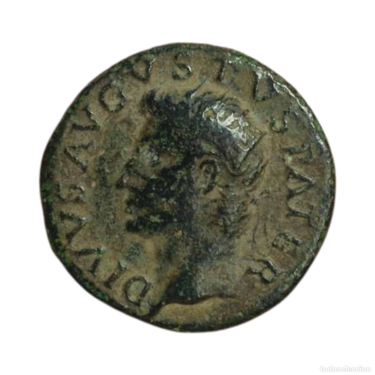 Monnaies Empire Romain: NT/ BUEN DUPONDIO DE AUGUSTO BELLA PATINA VERDE 10,10 grs (A865)