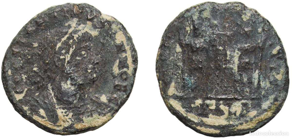 Monedas Imperio Romano: Rome Roman Empire 337 - 361 AE Nummus - Constantius II (GLORIA EXERCITVS) Bronze 2.23g VF