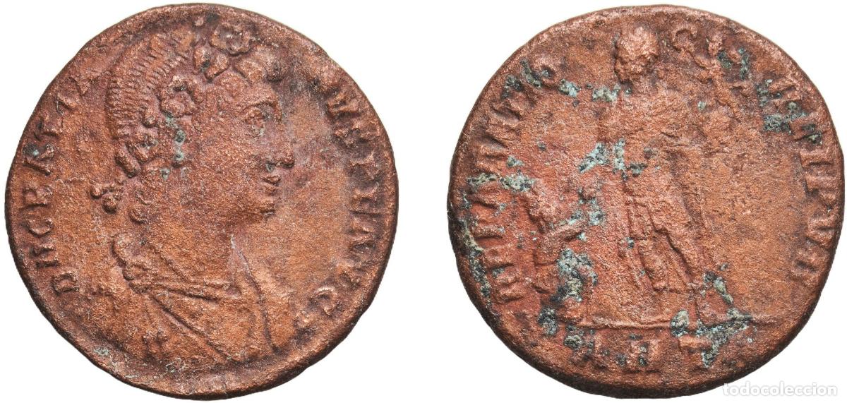 Monedas Imperio Romano: Rome Roman Empire 367 - 383 AE Maiorina - Gratianus (REPARATIO REPUB) Bronze 4.95g VF