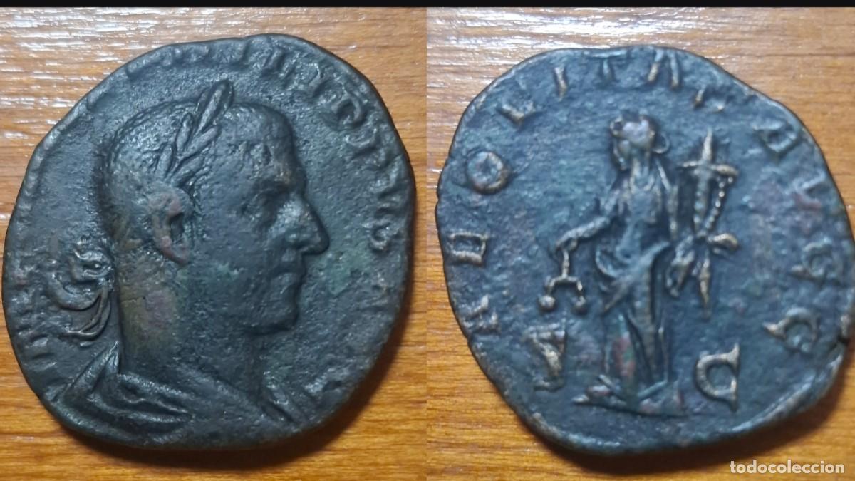 Monedas Imperio Romano: IMPERIO ROMANO (27 a.c-395 d.c.) - SESTERCIO FILIPO I (244-249) -