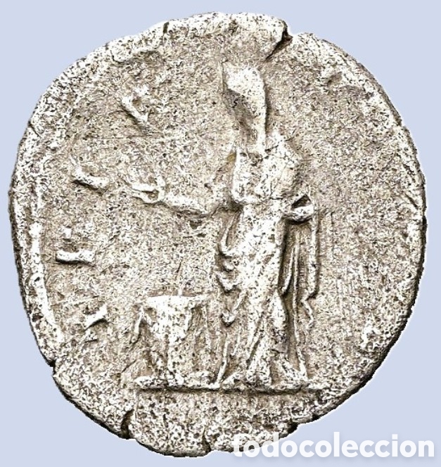 Monedas Imperio Romano: Antonino P&iacute;o, como C&eacute;sar (138 d. C.). Roma. Denario de plata (17,7 mm, 2,9 g)