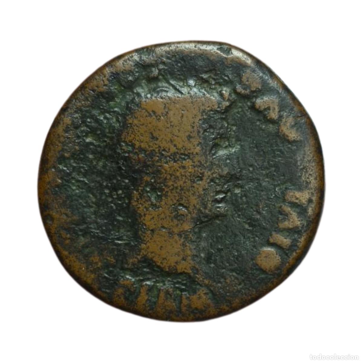 Moedas Imp&eacute;rio Romano: NT/ ENORME DUPONDIO DE AUGUSTO Y LIVIA COLONIA ROMULA 26,14 GRS (A737)