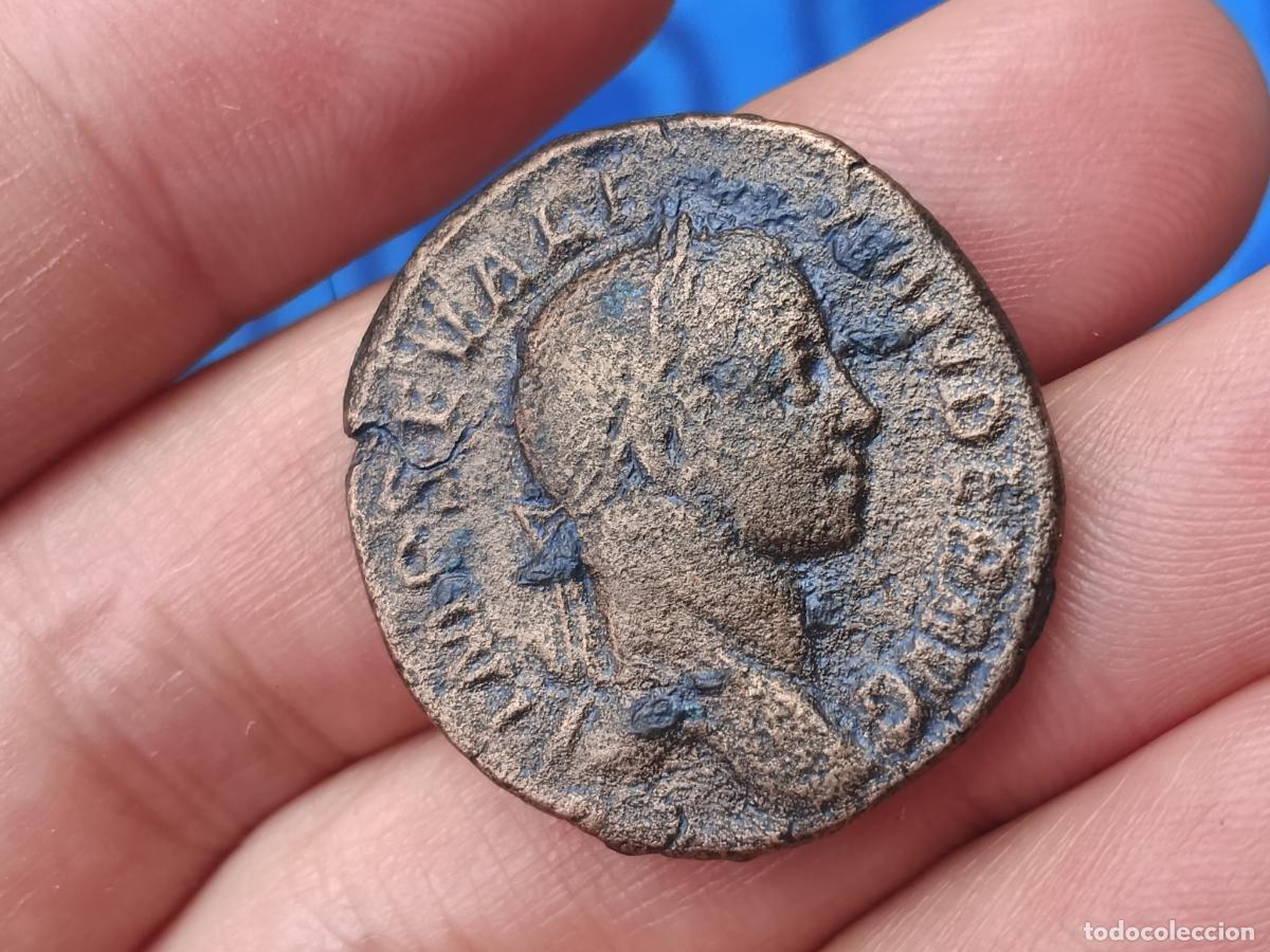 Monedas Imperio Romano: Sestercio romano de Alejandro Severo