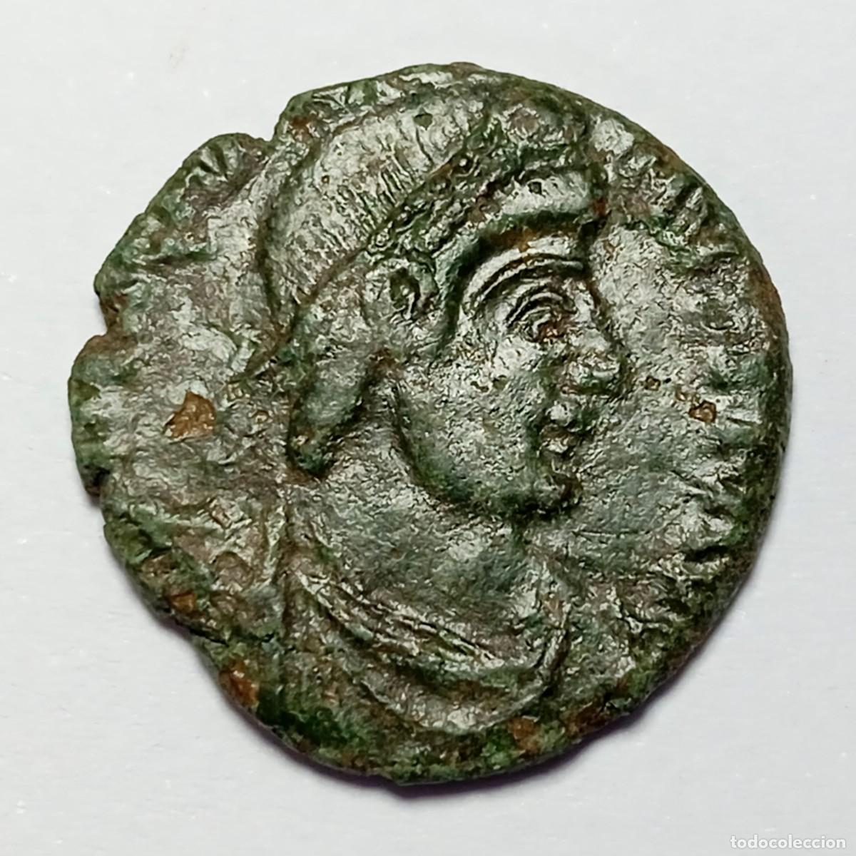 Monedas Imperio Romano: ⚜️ BBG1 2. Maiorina de Valentiniano II. Reparatio Reipvb. AE 22. 4,82 g
