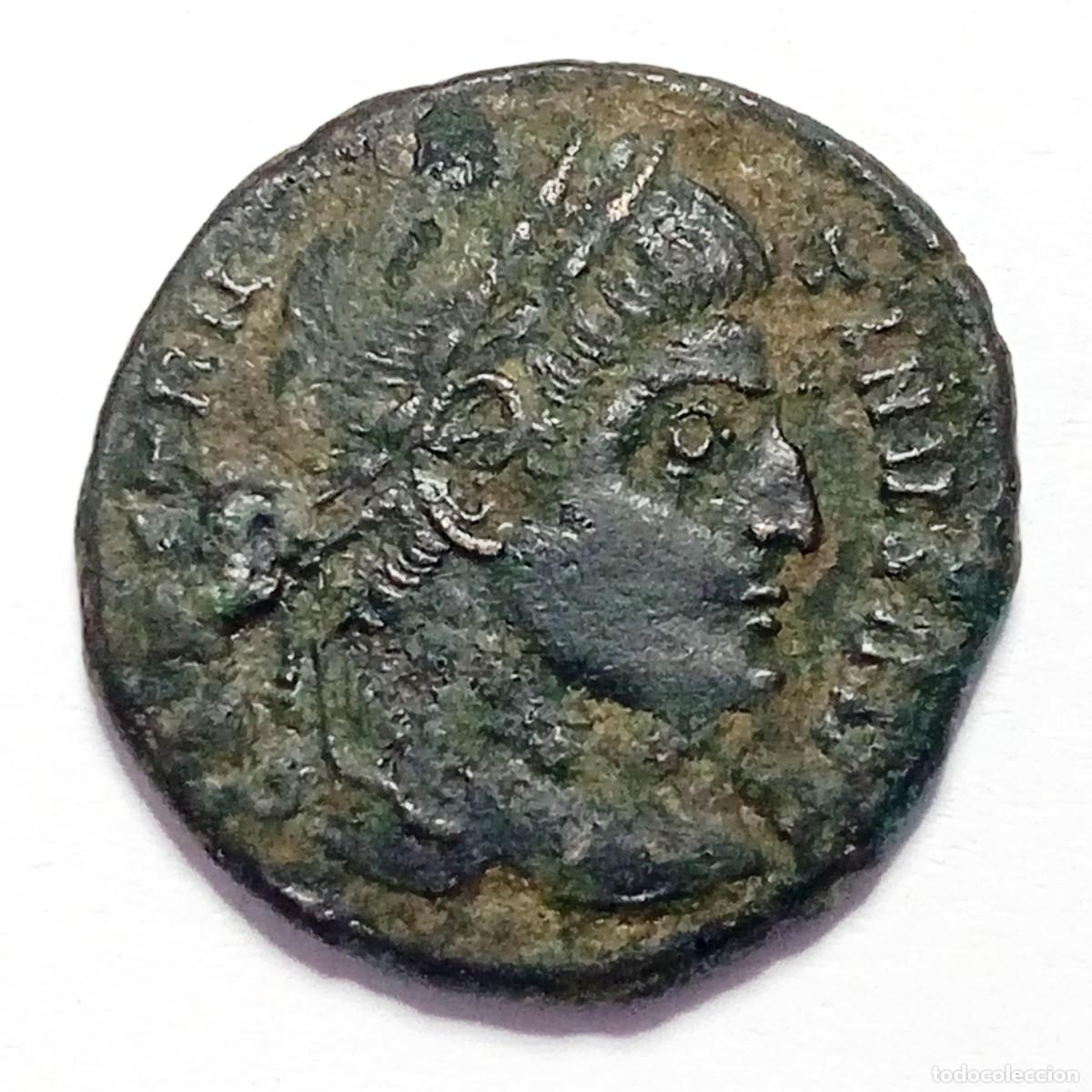 Monedas Imperio Romano: ⚜️ BBG0 9. Maiorina de Magnencio. Victorias. AE 18. 2,65 g