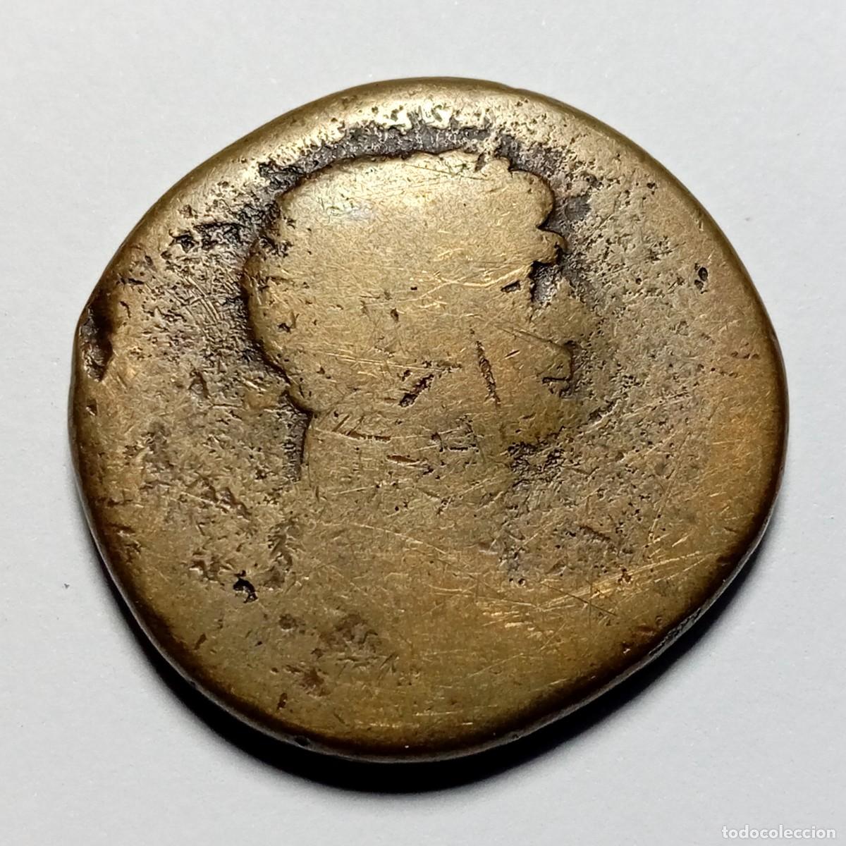 Monedas Imperio Romano: ⚜️ BBG2 0. Sestercio de Adriano. Libertas Avgvsta. AE 32. 21,00 g