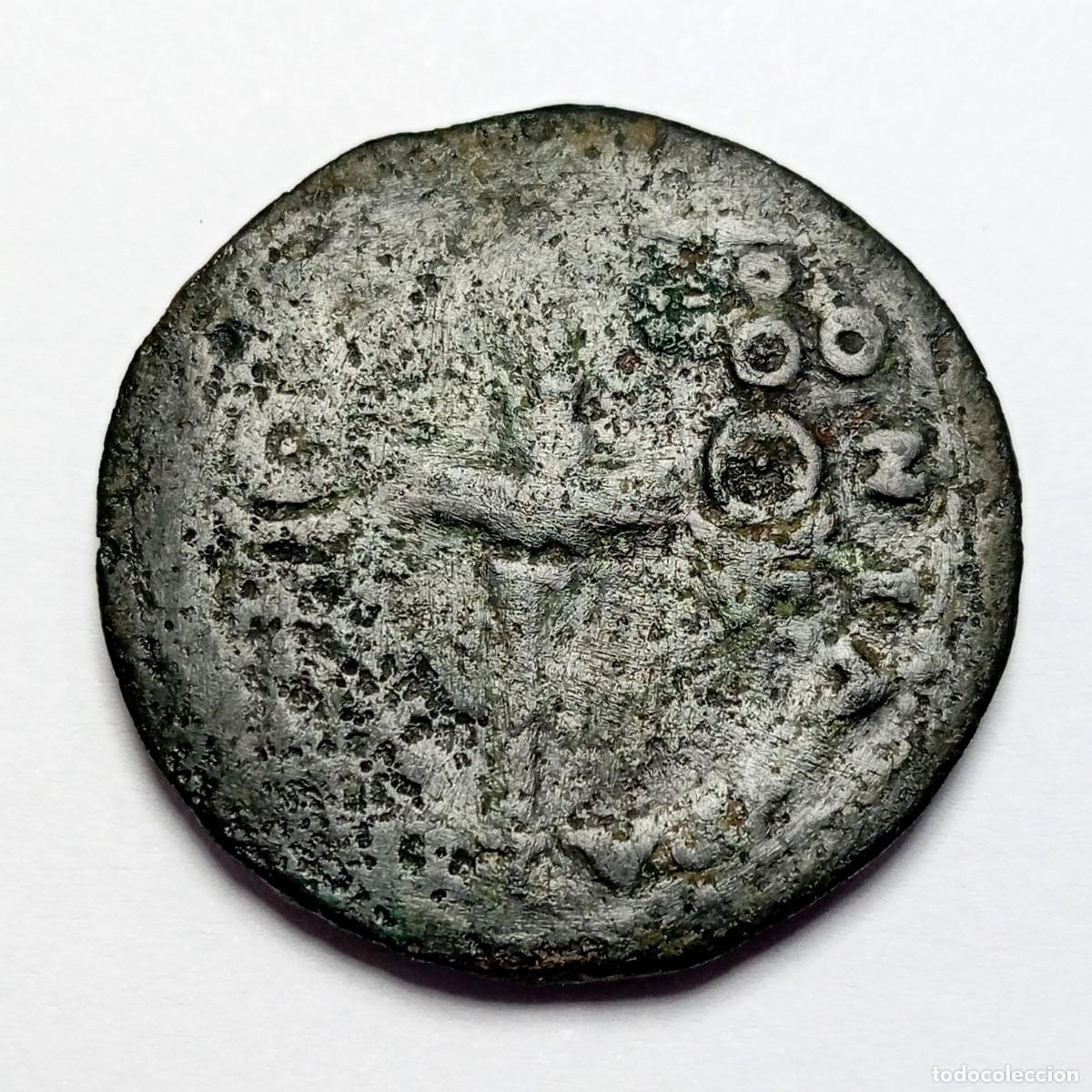 Monedas Imperio Romano: ⚜️ BBF6 0. Dupondio de Augusto. Colonia Patricia, C&oacute;rdoba. 17,45 g. AE 32