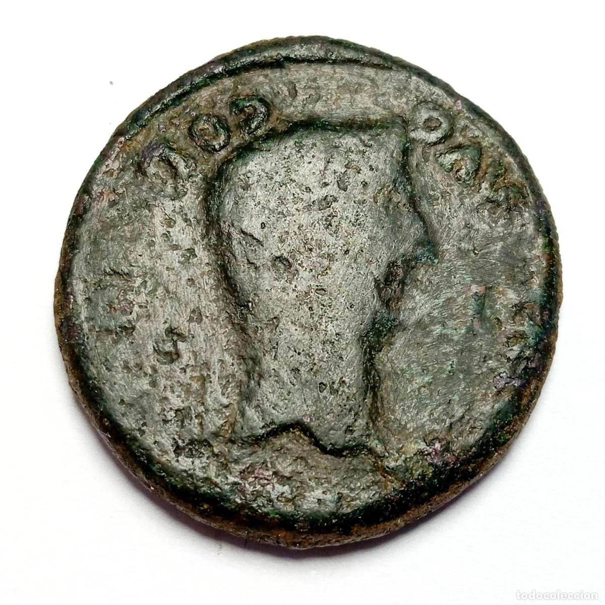 Monedas Imperio Romano: ⚜️ BBF6 2. Dupondio de Augusto. Colonia R&oacute;mula, Sevilla. 26,51 g. AE 33