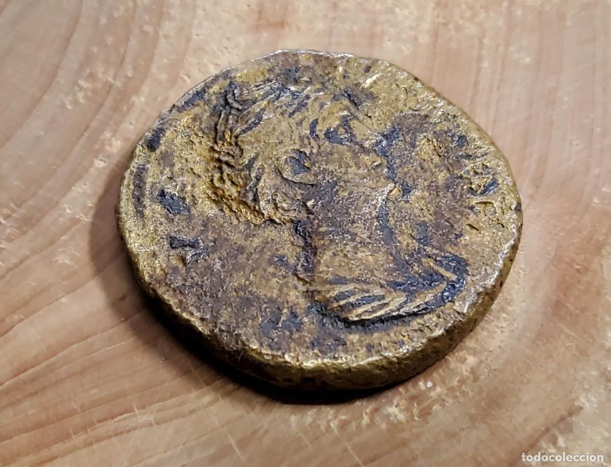 Monedas Imperio Romano: DUPONDIO ROMANO DE FAUSTINA MAJOR.MUY BUEN ESTADO CONSERVACION