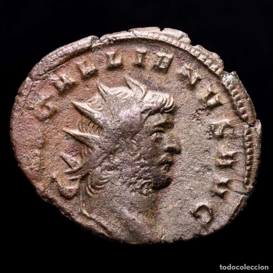 Monedas Imperio Romano: Galieno, Antoniniano de Milan, 266. PROVID AVG / MT Providencia