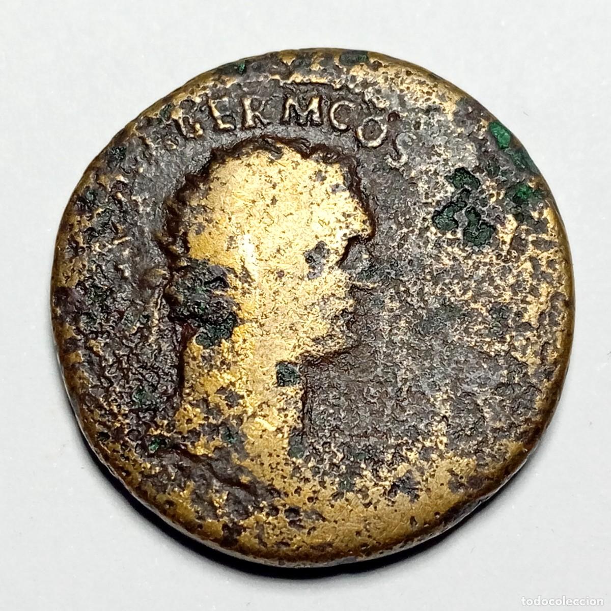 Monedas Imperio Romano: ⚜️ BBF5 6. As de Domiciano. AE 26. 13,33 g