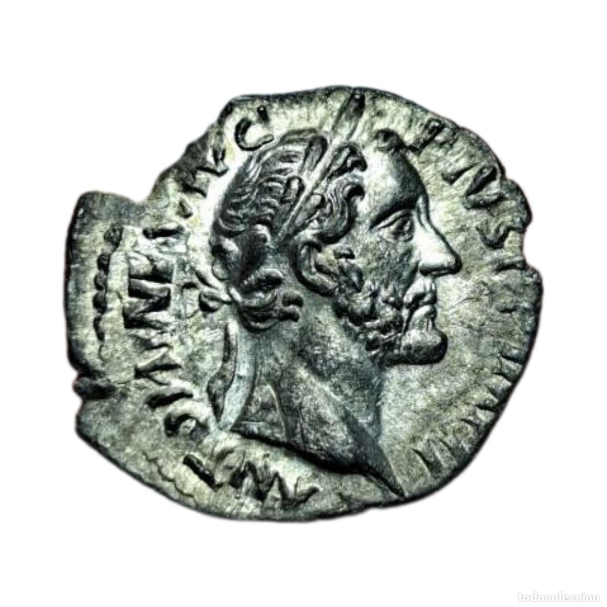 Monedas Imperio Romano: NT/ DENARIO DE ANTONINO PIO COSPEL FALTADO PERO PRECIOSO 1,7 GRS (A679)