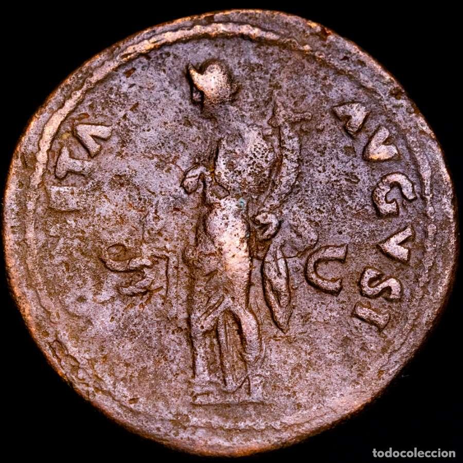Monedas Imperio Romano: Imperio romano - Domiciano, as. Roma, 88-89 d.C. MONETA AVGVSTI.