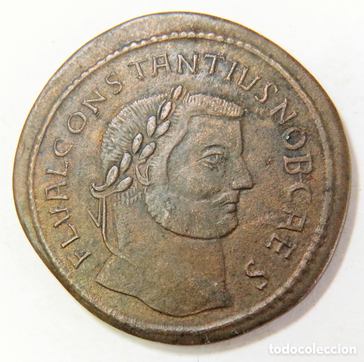 Monedas Imperio Romano: Imperio Romano &bull; Constancio II C&eacute;sar (324-325 d.C.) &bull; Follis AE3 CONSTANTINIANA DAFNE