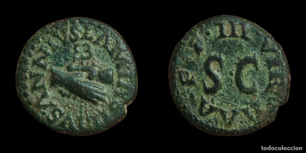 Monedas Imperio romano: NT/ CUADRANTE AUGUSTO 9 a.C. (A1085) - Foto 3
