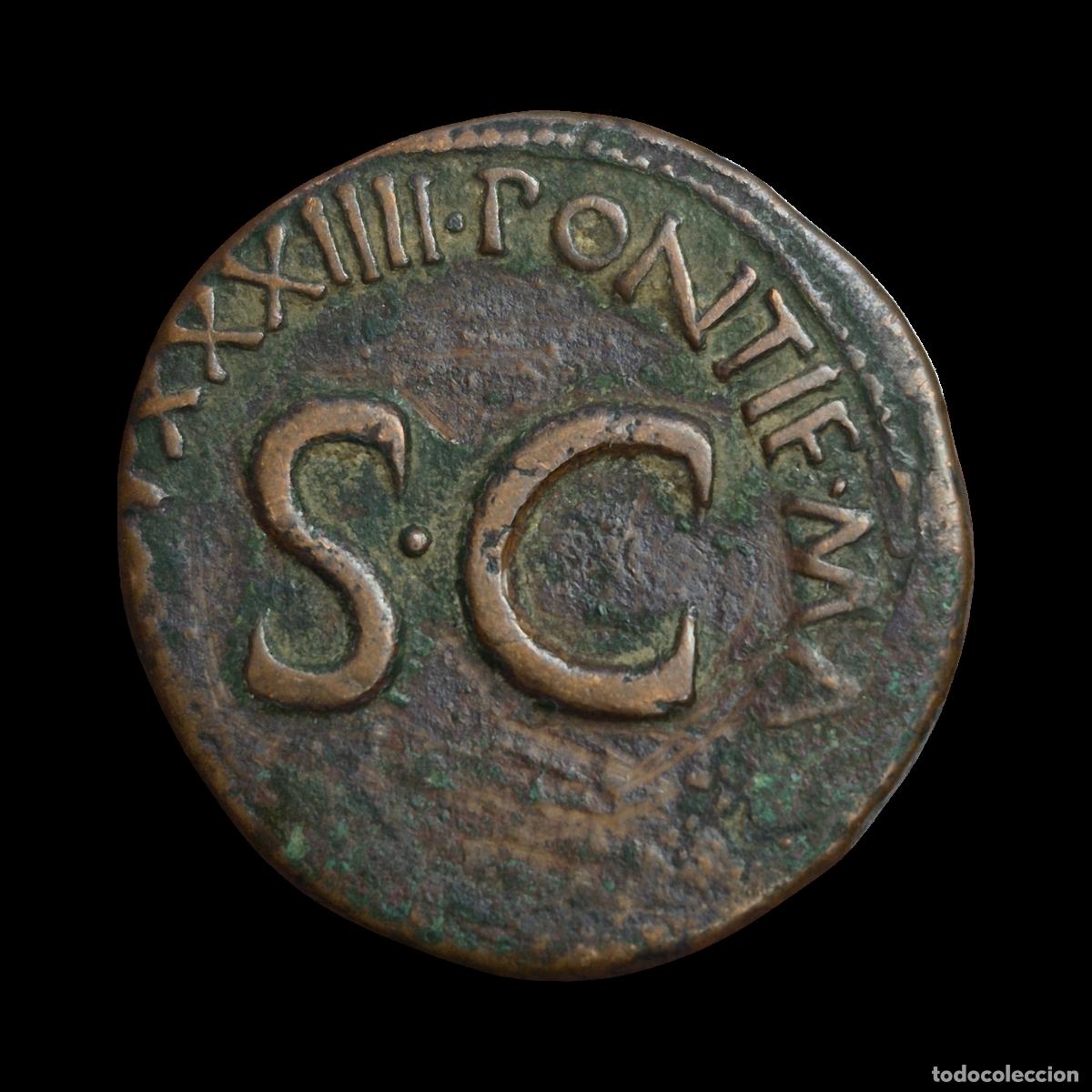 Monedas Imperio romano: NT/ AS AUGUSTO 10-11 d.C. (A1084) - Foto 2