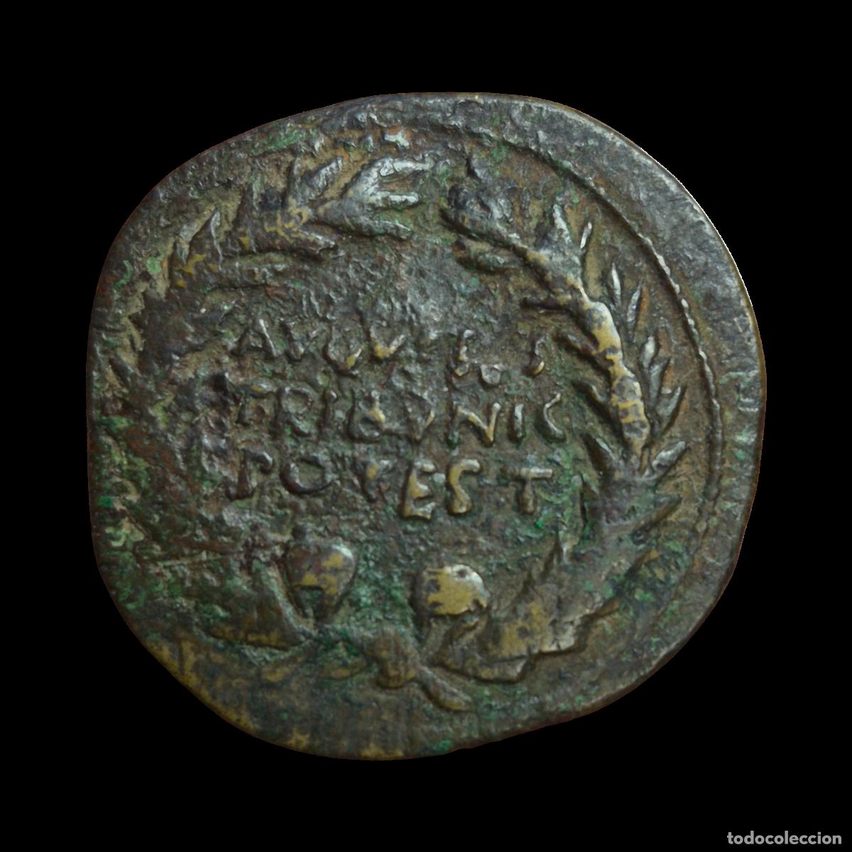 Monedas Imperio Romano: NT/ DUPONDIO AUGUSTO QUINTIA 16 a.C. (A1083)