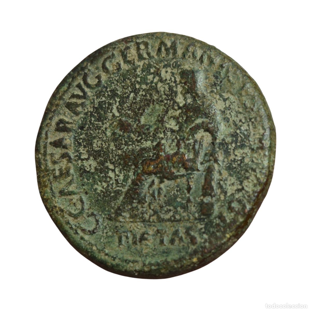 Monedas Imperio romano: NT / SESTERCIO CALIGULA 37-38 d.C. RARO (A934) - Foto 4