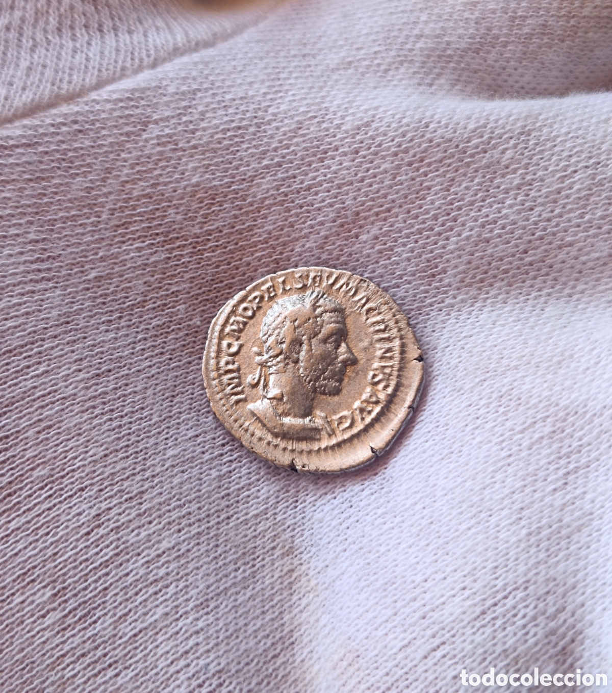 Monedas Imperio Romano: Precioso denario de Macrino 217-218 d.C Roma