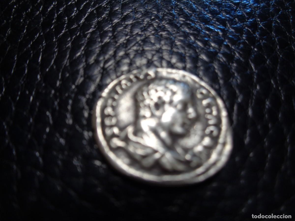 Monedas Imperio Romano: Denario plata de Geta 207 D.C. original reverso Minerva