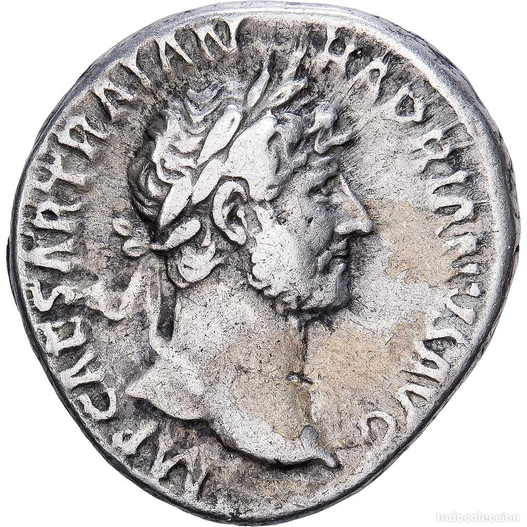 Monedas Imperio Romano: [#1545280] Roman Empire, Hadrian, Denarius, 120-121, Rome, Plata, MBC, Cohen:1327, RIC:374