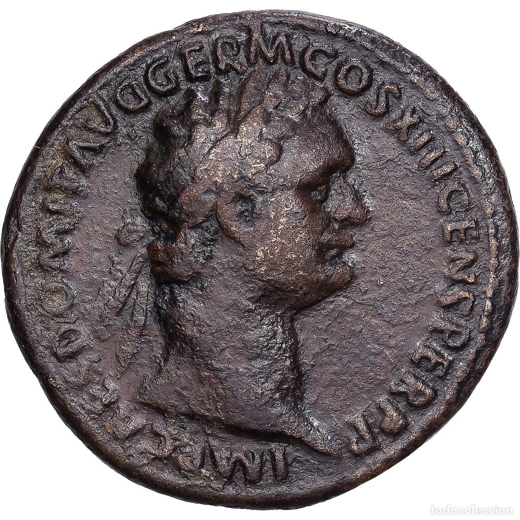 Monedas Imperio Romano: [#1203028] Roman Empire, Domitian, As, 87, Rome, Bronce, MBC