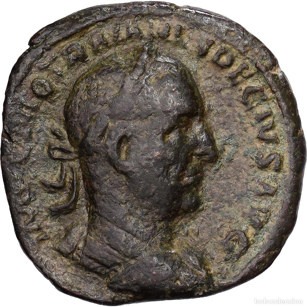 Monedas Imperio Romano: [#1203019] Roman Empire, Trajan Decius, Sestercio, 249-250, Rome, Bronce, BC+