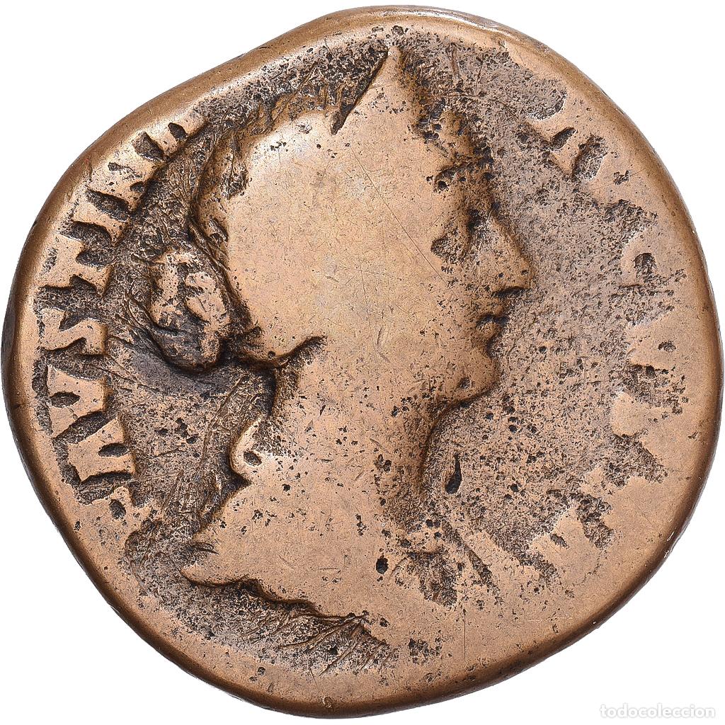 Monedas Imperio Romano: [#1203033] Roman Empire, Faustina II, Sestercio, 161, Rome, Bronce, BC+