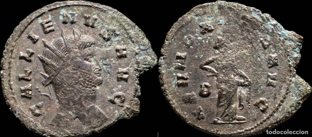 M&uuml;nzen R&ouml;misches Reich: Antoniniano de Galieno - ABVNDANTIA AVG - 24 mm / 3.50 gr.