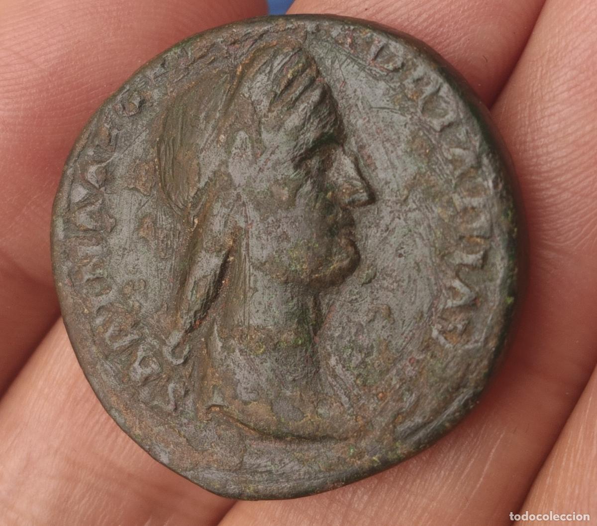 Monedas Imperio Romano: Sestercio de Sabina, buen estado, Roma