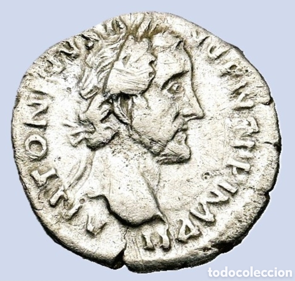 Monedas Imperio Romano: DENARIO DEL EMPERADOR ANTONIANO Antonino P&iacute;o (138-161 d. C.). Roma Denario de plata (8,6 mm, 2,4 g)
