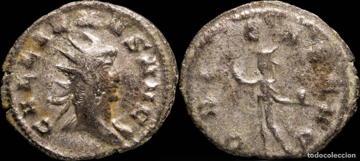 M&uuml;nzen R&ouml;misches Reich: Antoniniano de Galieno - ORIENS AVG - 20 mm / 3.13 gr.