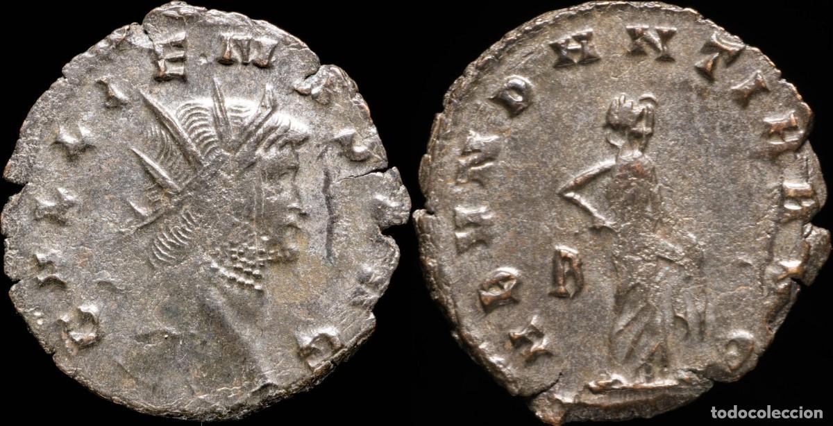 M&uuml;nzen R&ouml;misches Reich: Antoniniano de Galieno -ABVNDANTIA AVG - 21 mm / 2.18 gr.
