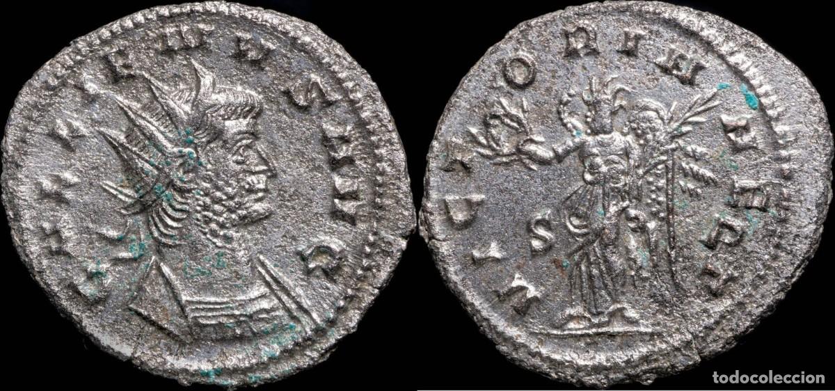 Roman Empire Coins: Antoniniano de Galieno - VICTORIA AET, Siscia - 23 mm / 3.46 gr.